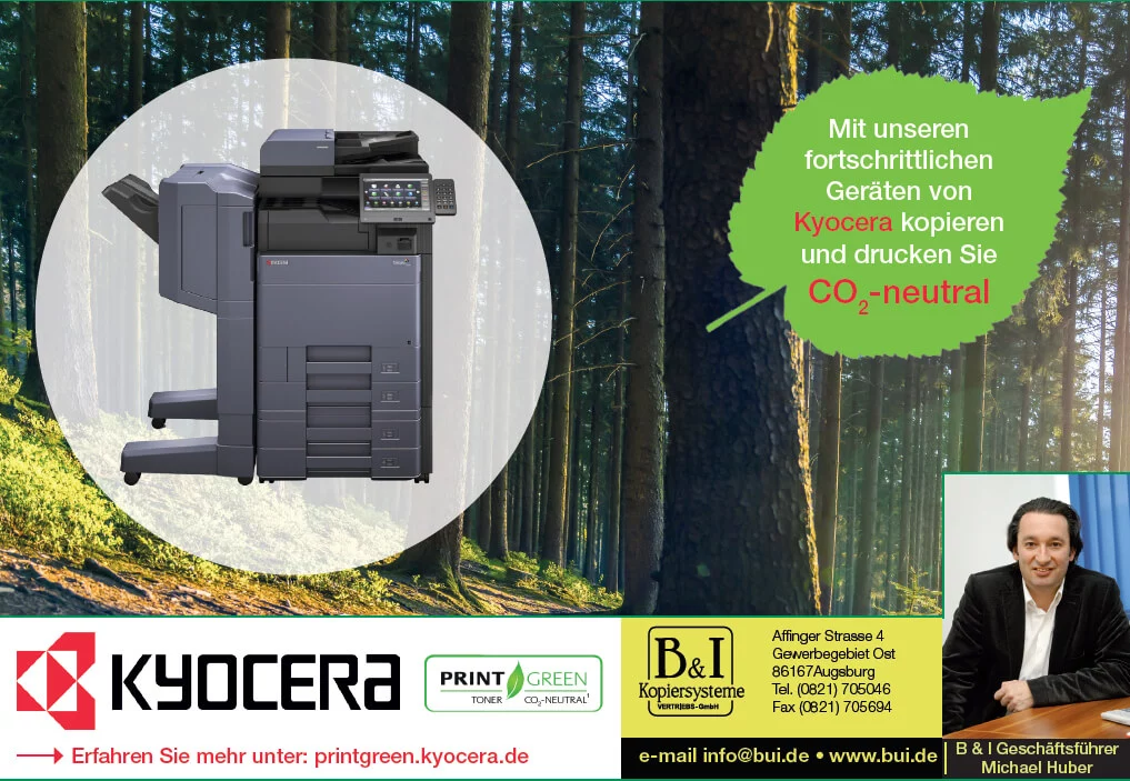 Kyocera print green